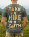 BlueJose Take A Hike With Faith Personalized Hiking 3D Shirt - Green