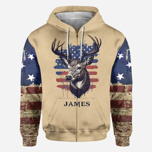 BlueJose Hunting For Life, Personalized Hunting All Over Shirt, Personalized 3D Hoodie For Hunting Lover