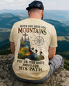 BlueJose When God Gives You Mountains Personalized Hiking Shirt - Sand