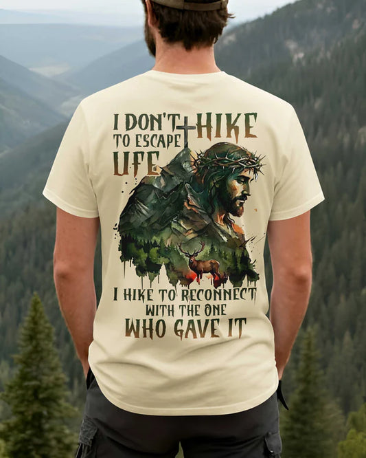 BlueJose I Don't Hike To Escape Life Personalized Hiking 3D Shirt - Beige