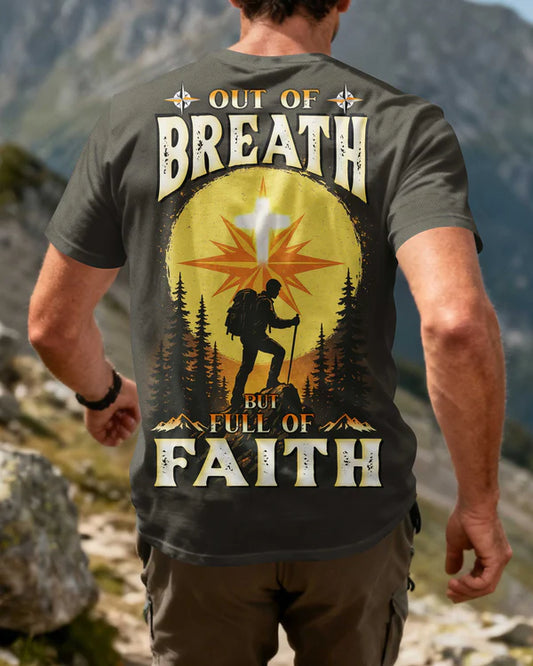 BlueJose Out Of Breath But Full Of Faith Personalized Hiking 3D Shirt
