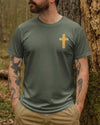 BlueJose Take A Hike With Faith Personalized Hiking 3D Shirt - Green