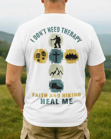 BlueJose I Don't Need Therapy Personalized Hiking 3D Shirt - White