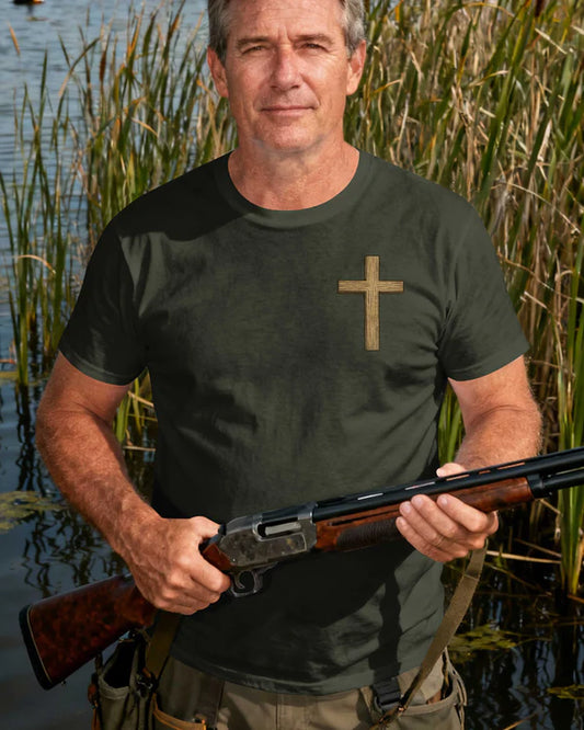 BlueJose That's What I Do I Hunt Ducks And Believe In Jesus Shirt, Personalized Hunting 3D Shirt