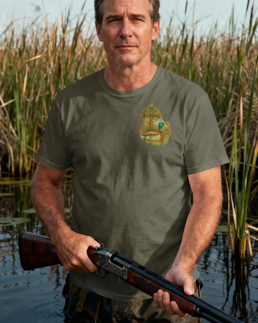 BlueJose In The Wild I Hunt At The Cross I Kneel Shirt, Personalized Hunting 3D Shirt