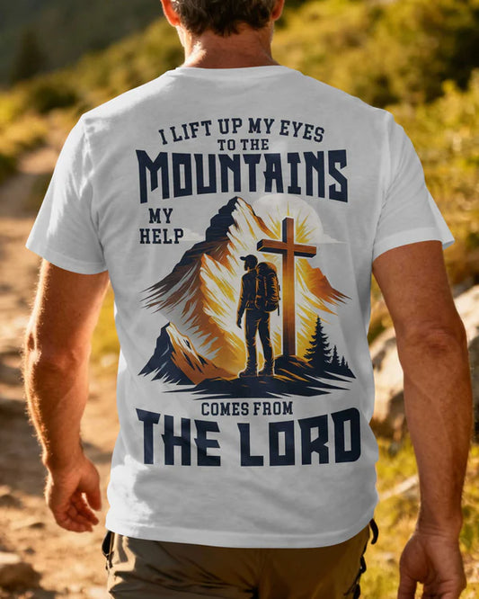 BlueJose I Lift Up My Eyes To The Mountains My Help Comes From The Lord Personalized Hiking 3D Shirt