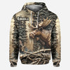 BlueJose Love Hunting, Personalized Hunting All Over Shirt, Personalized 3D Hoodie For Hunting Lover
