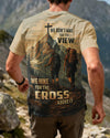 BlueJose We Don't Hike For The View We Hike For The Cross Above It Personalized Hiking 3D Shirt