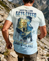 BlueJose When The Climb Gets Steep His Cross Lights The Way Personalized Hiking 3D Shirt