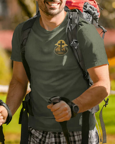 BlueJose Jesus Is My Savior Hiking Is My Therapy Personalized Hiking 3D Shirt - Green