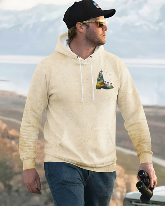 BlueJose When God Gives You Mountains Personalized Hiking Shirt - Sand