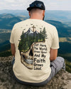 BlueJose Out Here The World Grows Quiet Personalized Hiking 3D Shirt - Beige