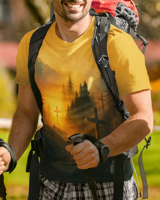 BlueJose Even In The Wilderness He Leads Me Personalized Hiking 3D Shirt