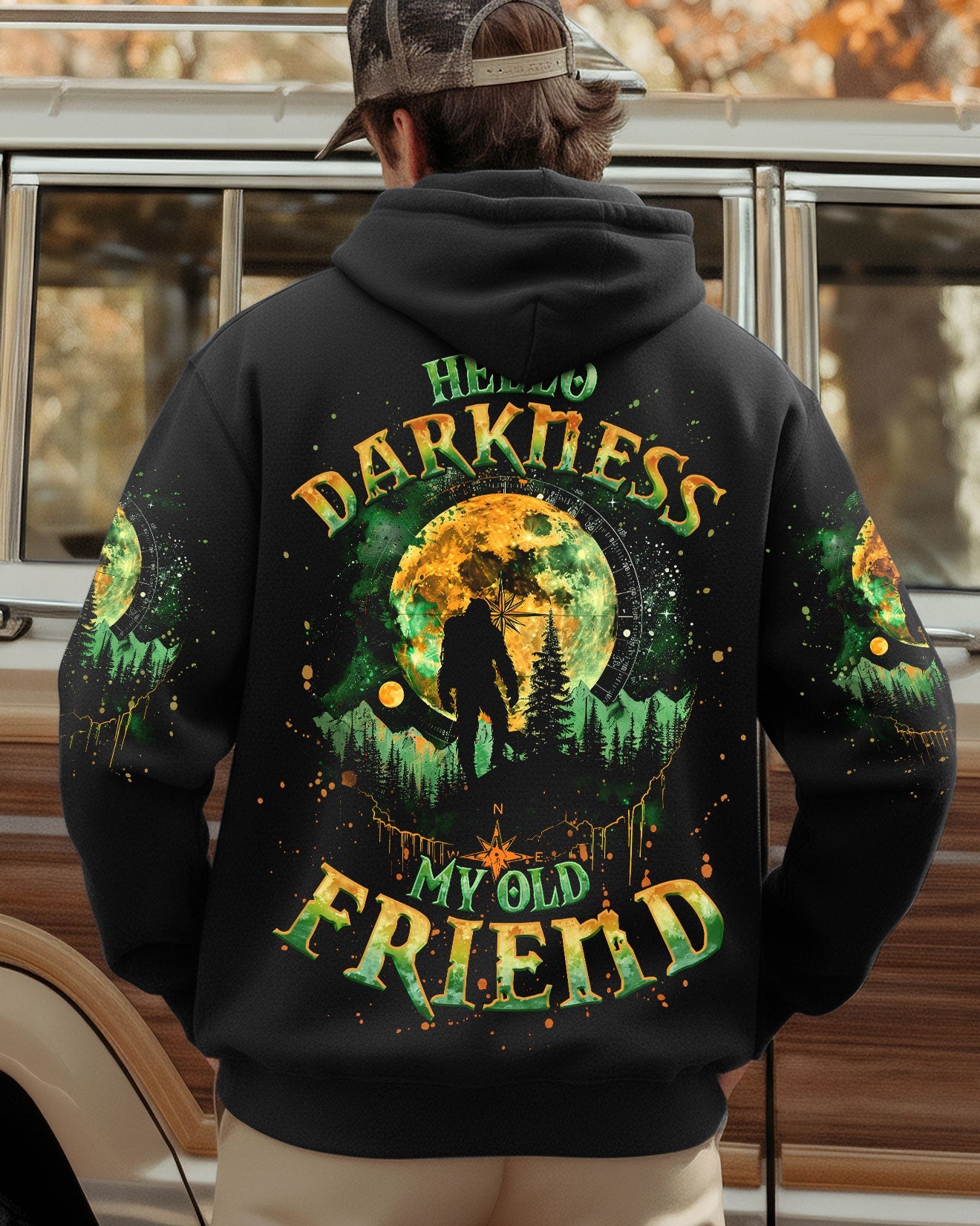 HELLO DARKNESS MY OLD FRIEND BIGFOOT ALL OVER PRINT - TLNO2910252