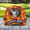 BlueJose Skull Golf Cap, Personalized Name Pattern 3D Classic Cap
