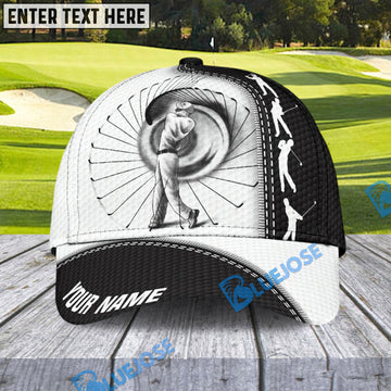 BlueJose Swing Master Golf Cap, Personalized Name Pattern 3D Classic Cap
