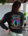 AND INTO THE FOREST I GO BIGFOOT COLORFUL ALL OVER PRINT  - TLNT2203251