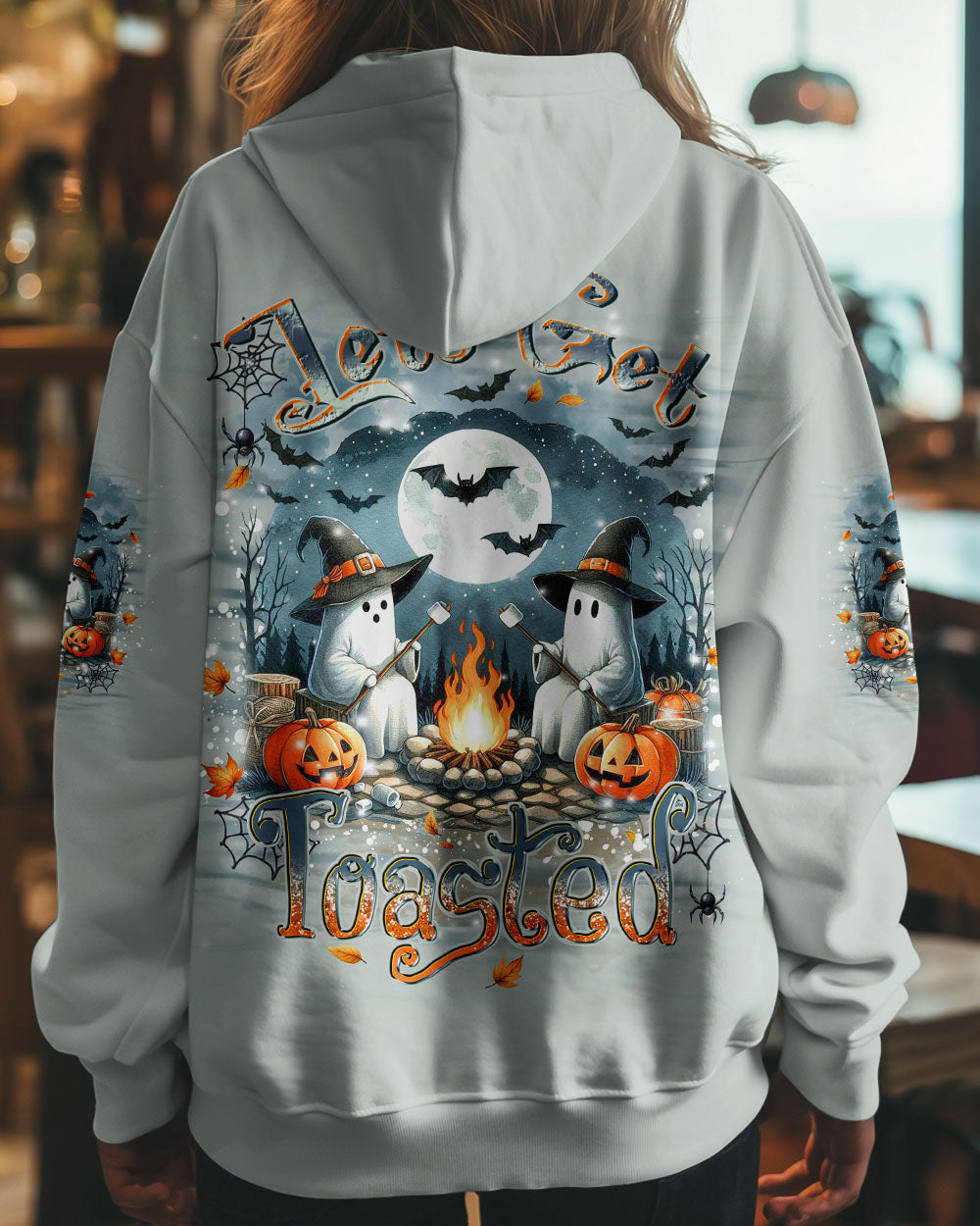 LET'S GET TOASTED BOOS HALLOWEEN ALL OVER PRINT - YHDU3008243