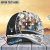 BlueJose Deer Hunter Silver Buck Forest Multicolor Personalized 3D Cap (6 color)