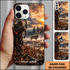BlueJose Hunting Mountain Lake Hunter Wilderness Personalized Name 3D Phone Case (3 animals)