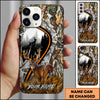 BlueJose Hunting Whitetail Buck Camo Personalized 3D Phone Case (8 colors)