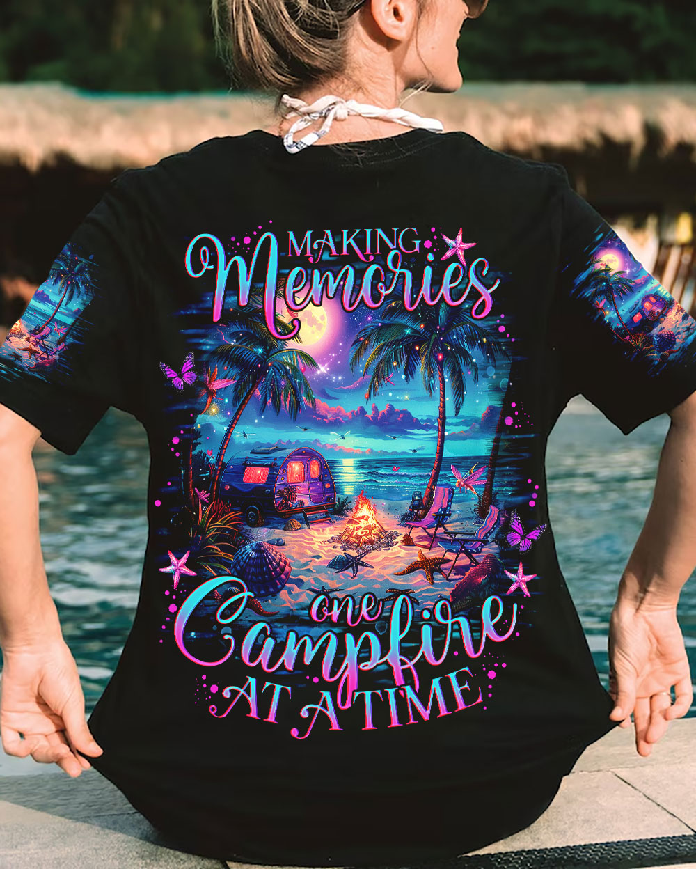 MAKING MEMORIES ONE CAMPFIRE AT A TIME BEACH ALL OVER PRINT - TLNO2404244