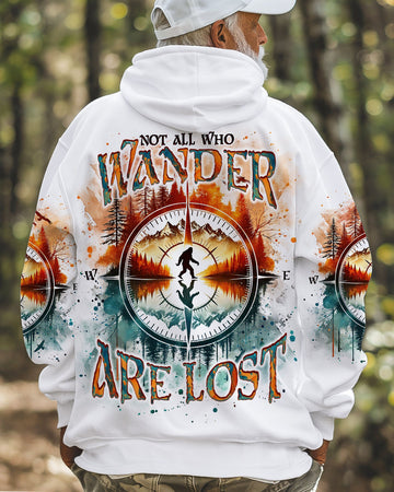  NOT ALL WHO WANDER ARE LOST BIGFOOT COMPASS ALL OVER PRINT - TLNO2012243