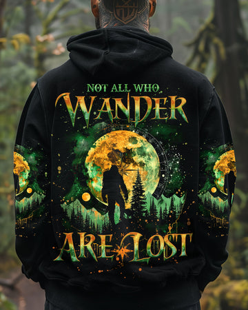 NOT ALL WHO WANDER ARE LOST BIGFOOT COMPASS ALL OVER PRINT - TLNO2709241