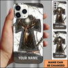 BlueJose Hunting Phone Case Christian Cross Deer Faith Hunting Camo Design Personalized Name Phone Case (6 colors)