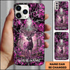 BlueJose Buck Deer Hunter Forest Triangle Art Personalized Name 3D Phone Case (5 Colors)