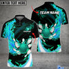 BlueJoses Fire Bowling And Pins Multicolor Option Customized Name 3D Shirt