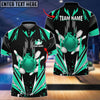 BlueJose Bowling And Pins Thunder Pattern Multicolor Personalized Name 3D Shirt