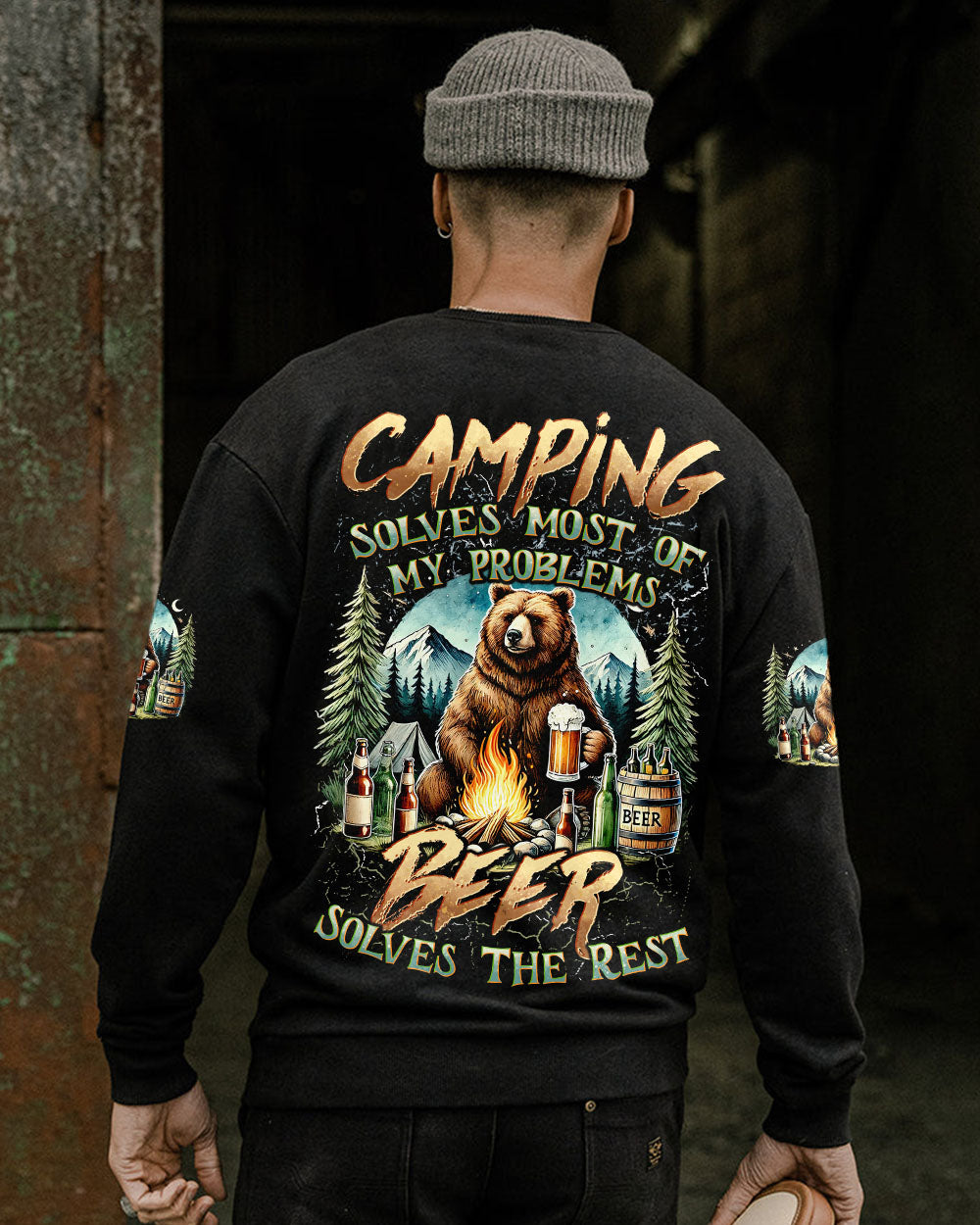 CAMPING SOLVES MOST OF MY PROBLEMS ALL OVER PRINT - TYTD2808241