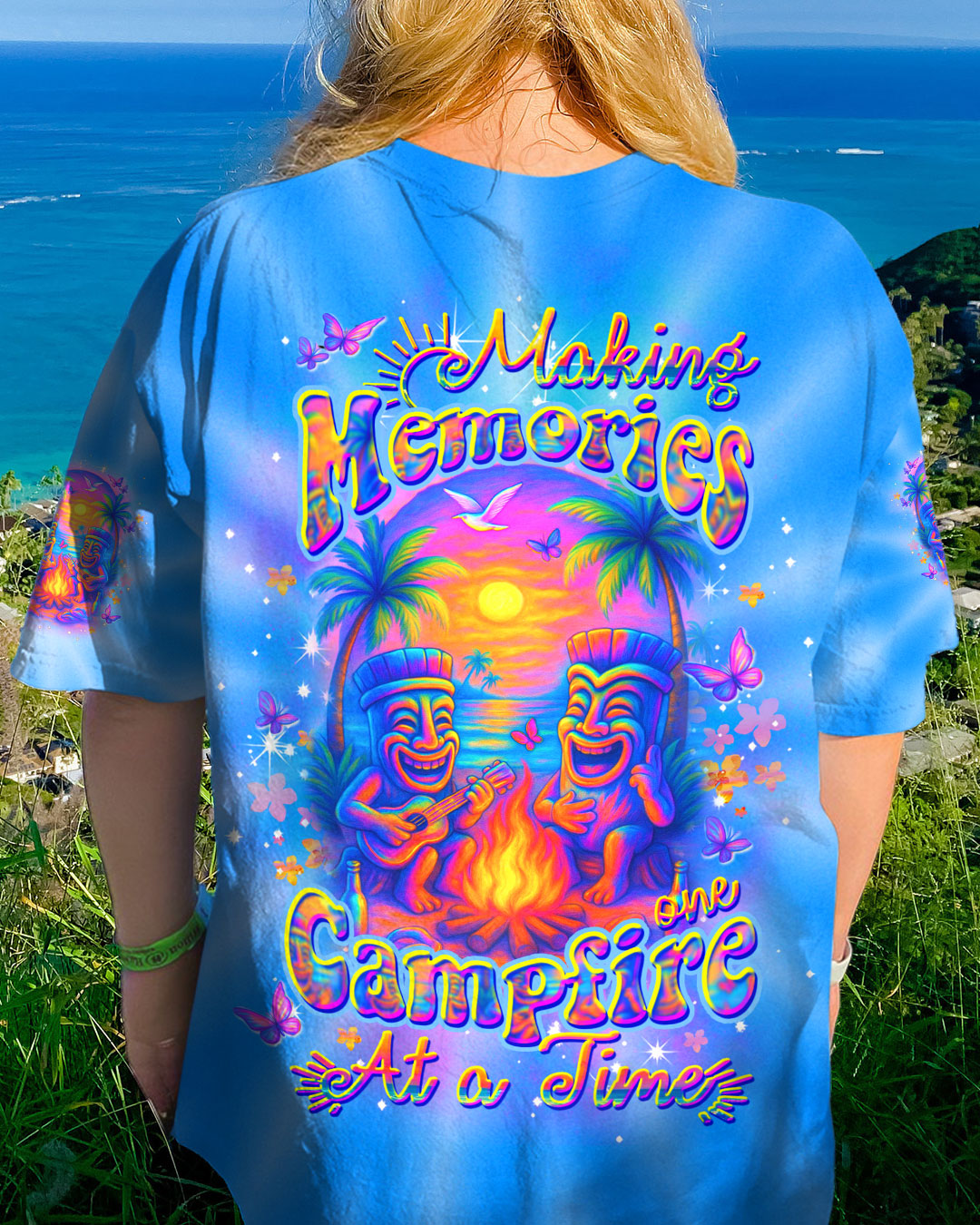 MAKING MEMORIES ONE CAMPFIRE AT A TIME TIKI ALL OVER PRINT - YHDU1704253