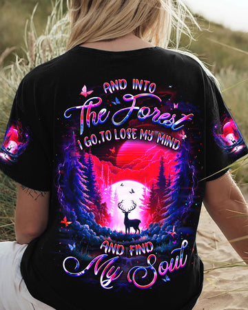 AND INTO THE FOREST I GO DEER ALL OVER PRINT - YHDU0404253