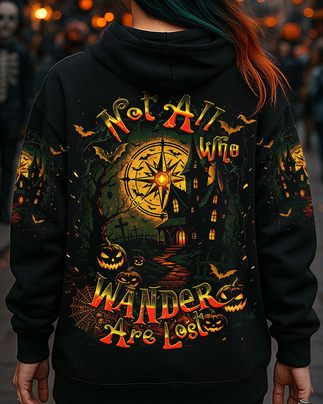 NOT ALL WHO WANDER ARE LOST HALLOWEEN ALL OVER PRINT - YHDU2107251