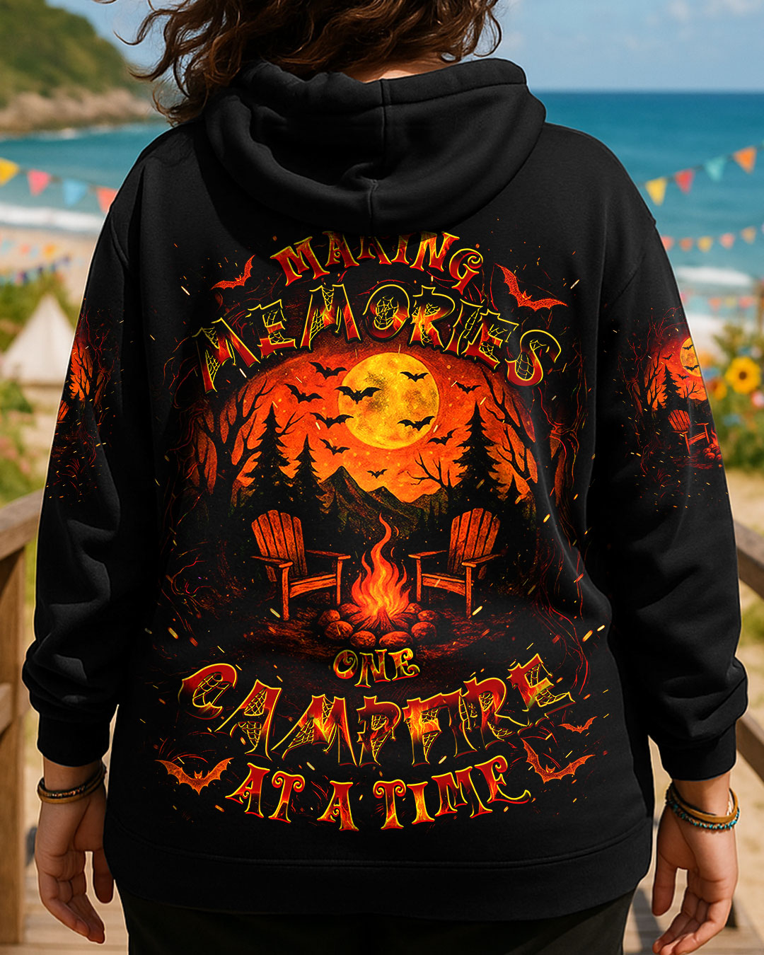 MAKING MEMORIES ONE CAMPFIRE AT A TIME HALLOWEEN ALL OVER PRINT - YHDU2207252