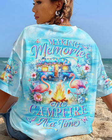 MAKING MEMORIES ONE CAMPFIRE AT A TIME FLAMINGO ALL OVER PRINT - YHLN1005243
