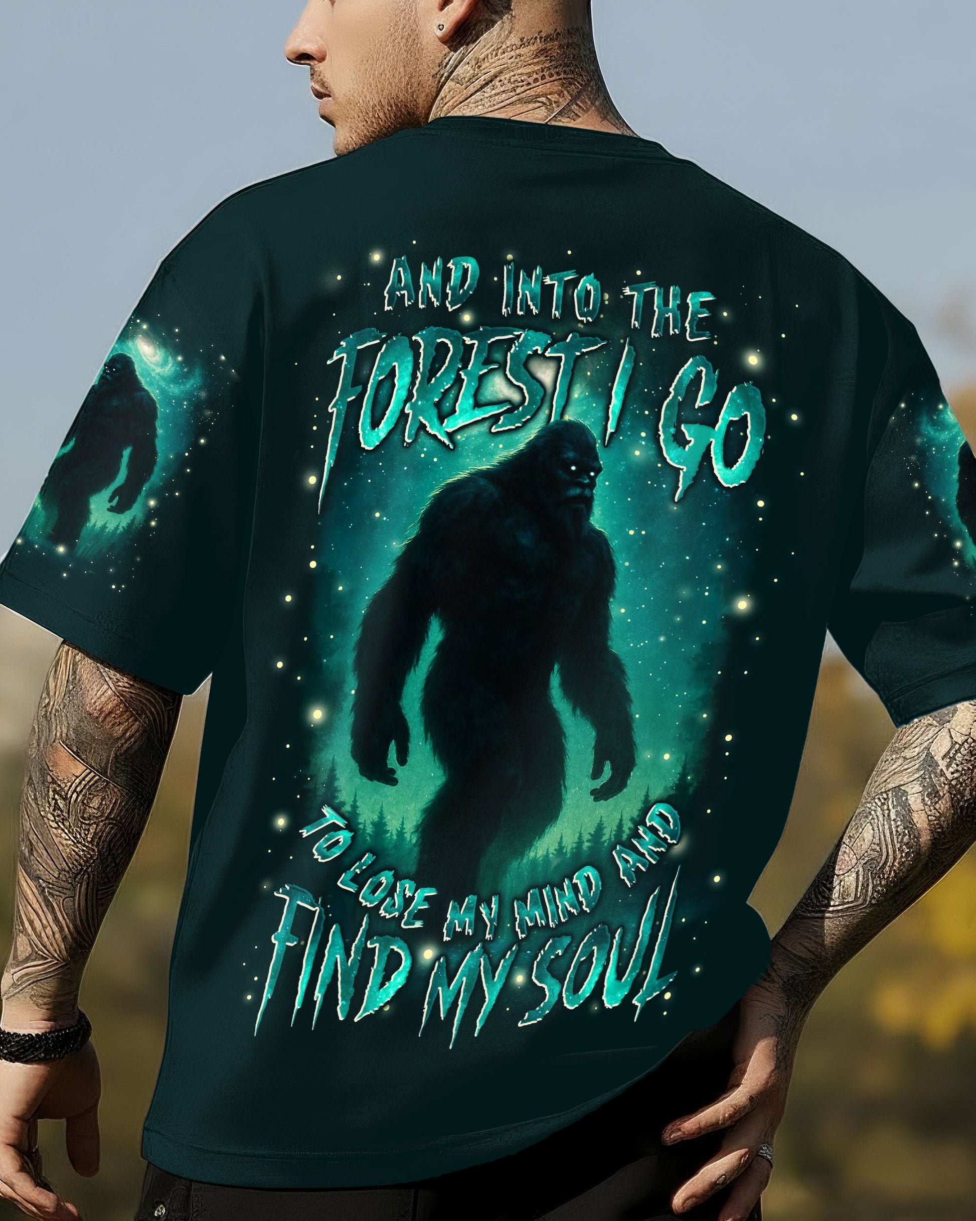 AND INTO THE FOREST I GO BIGFOOT ALL OVER PRINT - YHLN0812253