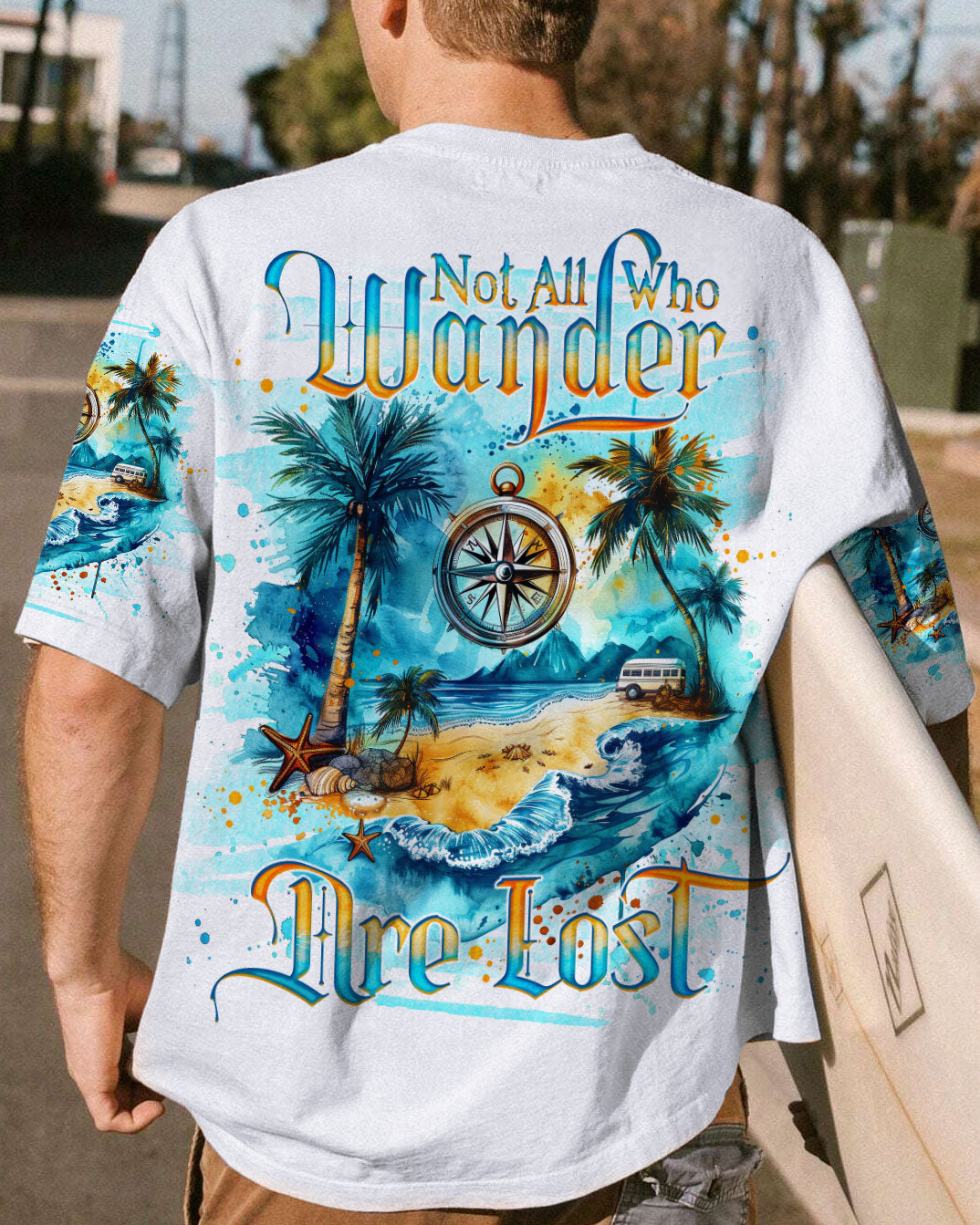 NOT ALL WHO WANDER ARE LOST COMPASS ALL OVER PRINT - TLNO3007243
