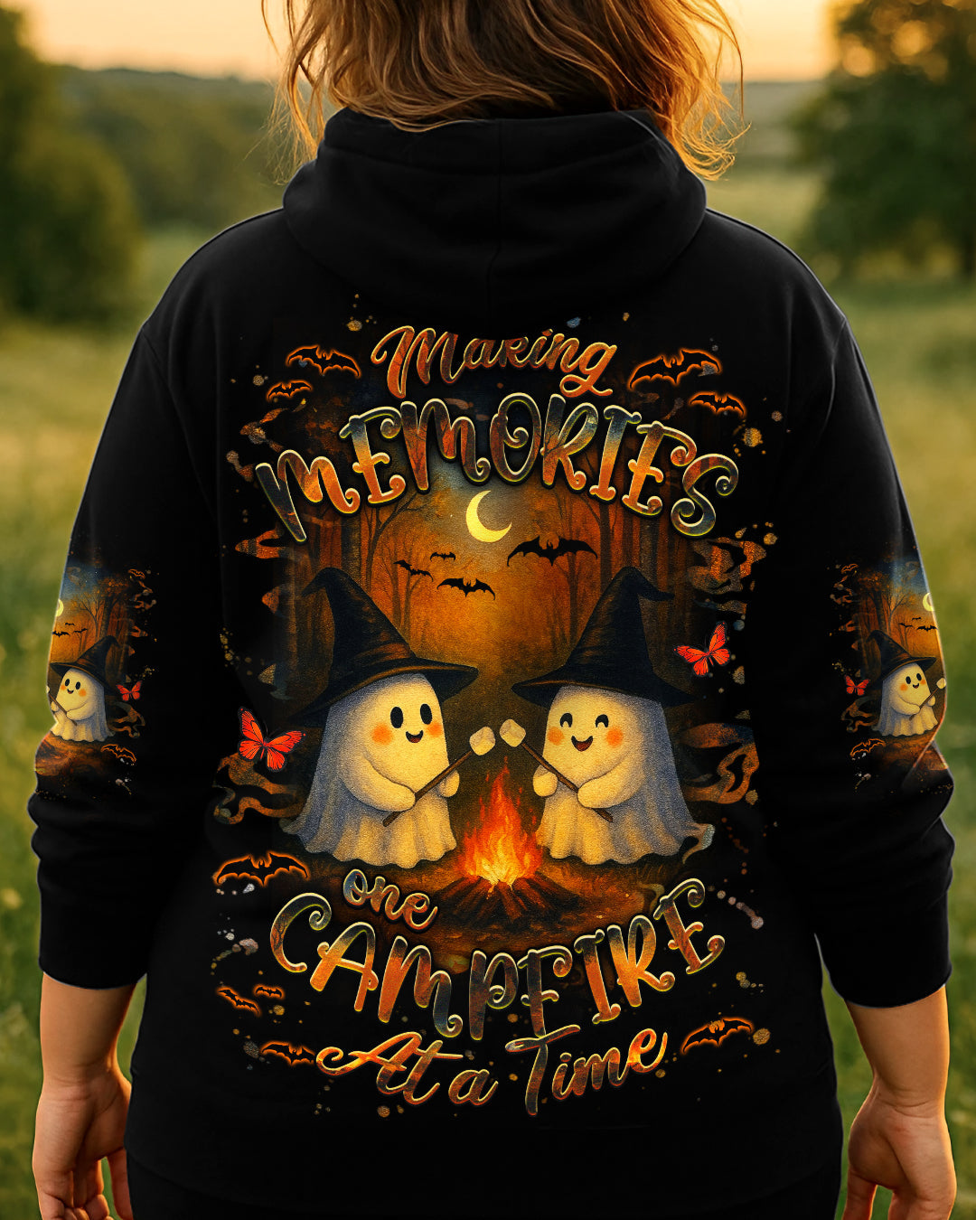 MAKING MEMORIES ONE CAMPFIRE AT A TIME HALLOWEEN ALL OVER PRINT - YHHG2407252