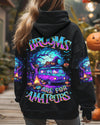 BROOMS ARE FOR AMATEURS HALLOWEEN ALL OVER PRINT - TLNZ2407251