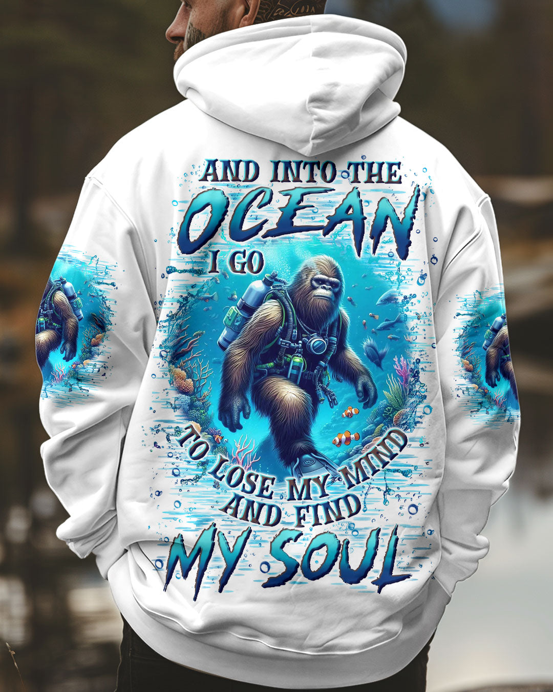 AND INTO THE OCEAN I GO BIGFOOT ALL OVER PRINT - YHLN0907253