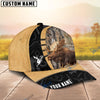 BlueJose Moose Hunting Black & Yellow Personalized Name Cap