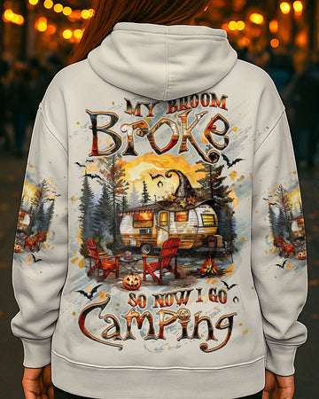 MY BROOM BROKE SO NOW HALLOWEEN CAMPING ALL OVER PRINT - YHHG1509254