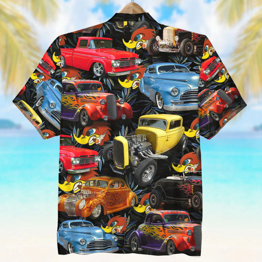 Custom Hot Rod Photo Hawaiian Shirt, Gift For Hot Rod Lovers