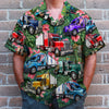 Custom Trucker Hawaiian Shirt, Gift For Trucker Lovers, Tropical Pattern F