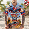 BlueJose Custom Car Photo America 250 100 Years Route 66 1926-2026 Hawaii Shirt