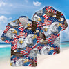 BlueJose Custom American Eagle Flag Independence Hawaii Shirt