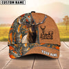 BlueJose Orange Hunting Season Pattern Personalized Name Cap